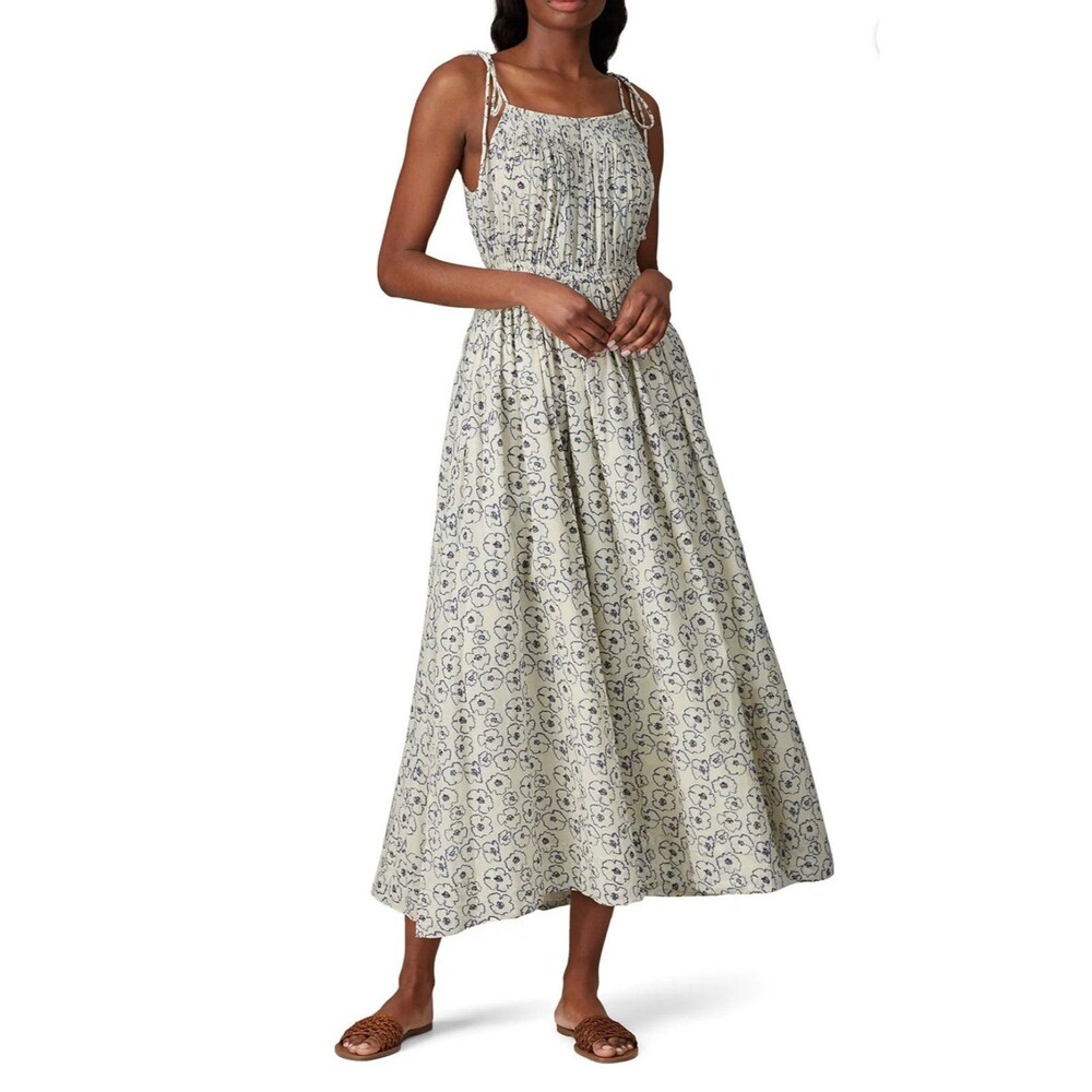 Floral Maxi Dress in Cream